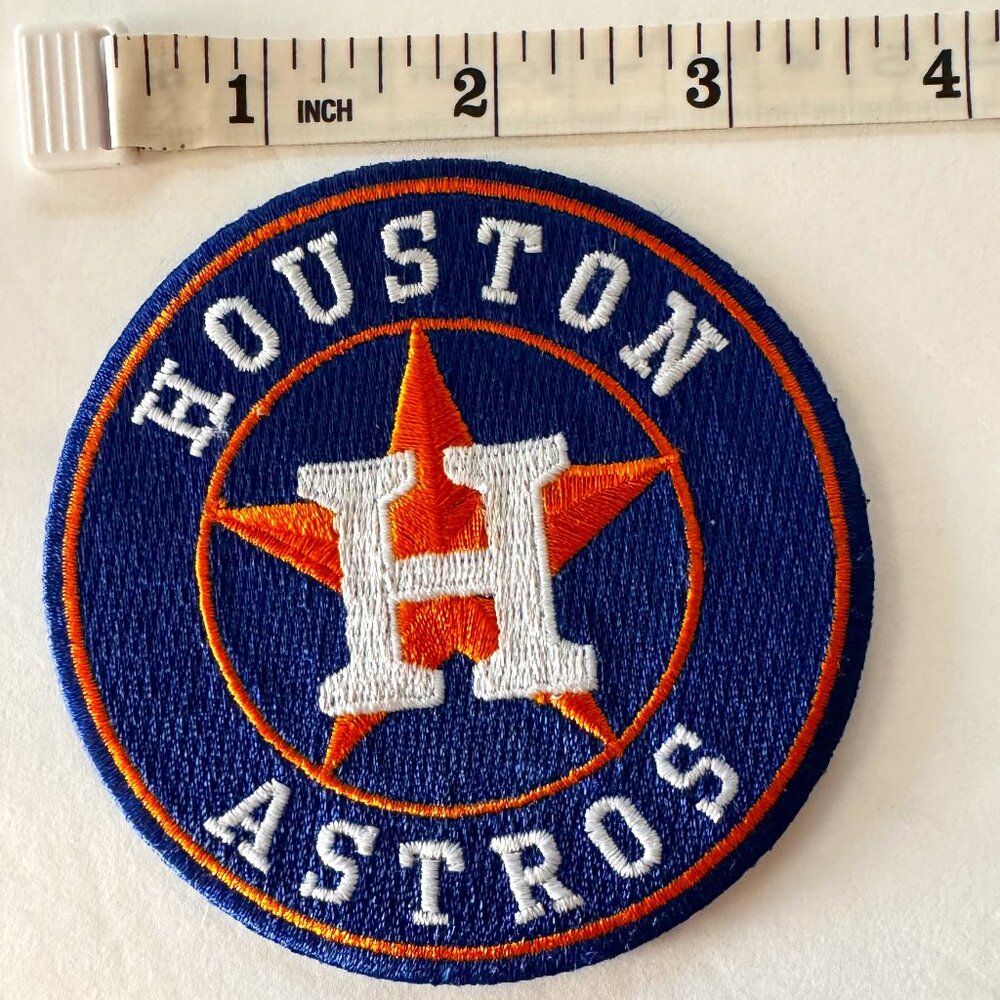 Houston Astros Iron-On or Sewn-On Embroidered Patch MLB
